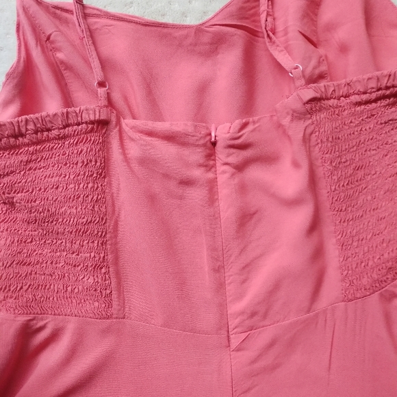 Old Navy Coral Fit & Flare Cami Dress size L - Picture 2 of 9
